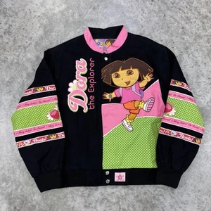 JH Design Dora the explorer jacket Adult small Nascar racing Youth 2XL Deadstock - Picture 1 of 8