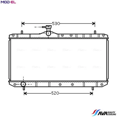 RADIATOR ENGINE COOLING SZ2062 FOR SUZUKI M13A 1.3L M16A 1.6L 4cyl AERIO - Image 1 of 4
