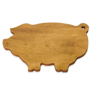 14-Inch-by-9-Inch Maple Wood Cutting Board, Pig-Shaped - Picture 1 of 1