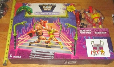 WWE MOTU Rattlesnake Mountain Wrestling Ring Hulk Hogan Stone Cold Masters - Image 1 of 4