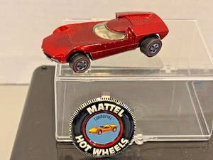Original Vintage HOT WHEELS REDLINE * TURBOFIRE & Collectors Button * rot/weiß - Bild 1 von 14