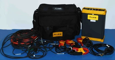 Registrador de calidad de energía Fluke 1750 registrador de energía 3Ph 400A CT calibrado NIST Foto 1 de 4