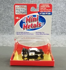 MINI METAL HO 1:87 53 FORD POLICE CAR CLASSIC METAL WORKS DIECAST IOP - Picture 1 of 8