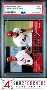 Cubierta superior 2005 #287 Albert Pujols-Scott Rollen Pop 3 PSA 9 - Imagen 1 de 2