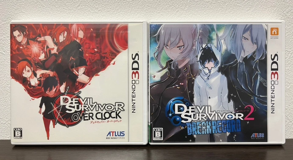 Shin Megami Tensei Devil Survivor Overclocked & 2 Break Record set 3DS Japanese - Image 1 of 4