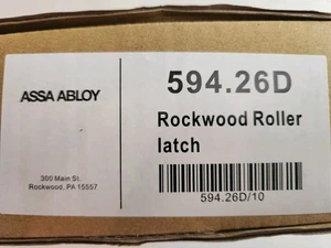 NEW Qty Of 10 ROCKWOOD 594.26D Roller Latch Satin Chrome Finish  **FREE SHIPPING - Bild 1 von 2