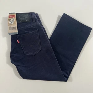 Jungen Levis 505 normale Jeans Größe 8 - 24 x 22 gerades Bein dunkle Waschung Denim - Bild 1 von 16