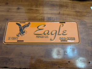 Eagle Fence Company Sign Tin / Thin Metal - Picture 1 of 3