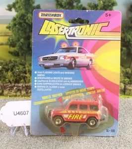 Matchbox Lasertronic Red Metro Airport Fire Vehicle Very Good FNQHotwheels U4607 - Picture 1 of 6