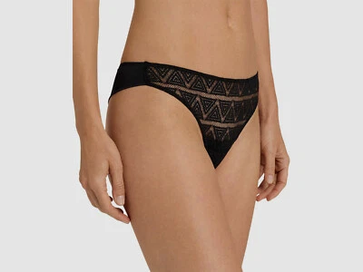 $58 Hanro Womens Black Clia Low Rise Sheer Thong Underwear Panty Size M - Image 1 of 2