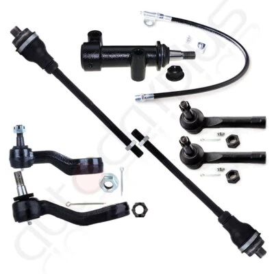 Kit dianteiro 7 peças extremidades de haste de amarração externa interna braço ocioso para 2001 - 2006 GMC Yukon - Imagem 1 de 4