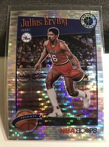 2019-20 NBA Hoops Premium Stock Julius Erving Tribute Pulsar Prizm