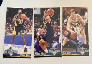 1993-94 Jam Session Indiana Pacers Reggie Miller 89 Rik Smits 94 Malik Sealy 93 - Picture 1 of 2