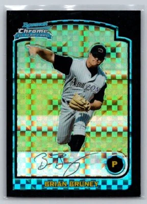 2003  Bowman Chrome #185 Brian Bruney XFractor - Image 1 of 2