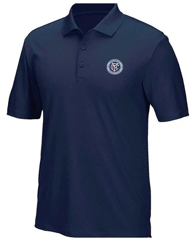 New York City FC Mens Adidas Performance Climacool Golf Polo Shirt Cover