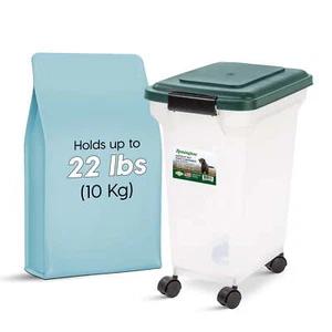 22 Lbs. Airtight Pet Food Container | Dog & Cat Food Storage Bin - Picture 1 of 8
