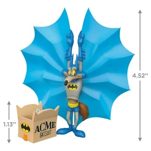 WARREN BROTHERS WILE E. COYOTE BATMAN HALLMARK CHRISTMAS TREE ORNAMENT NIB MIB - Picture 1 of 2