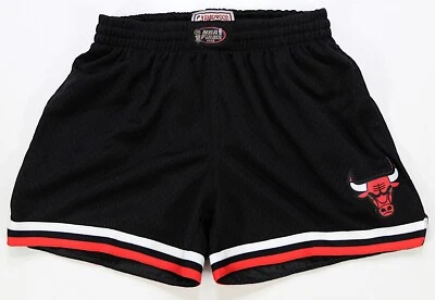罕见复古 MITCHELL & NESS 芝加哥公牛队 NBA 总决赛 1996 年短裤 2000 年代全新带标签 S 码 — 第 1/4 张图片
