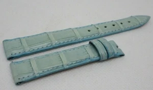 New Franck Muller 14mm Light Blue Alligator Strap OEM Genuine 1752 Series - Picture 1 of 4