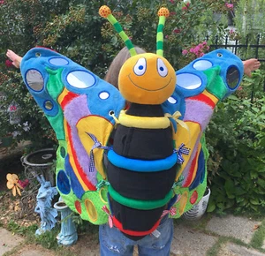 Teaching Butterfly Preschool Sensory Play Adult Costume Backpack Style Wearable - Picture 1 of 10