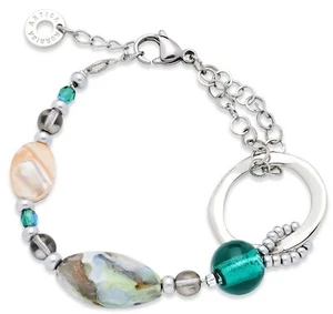 BRACCIALE DONNA IN VETRO DI MURANO ANTICA MURRINA VENEZIANA BR880A42 - Picture 1 of 3