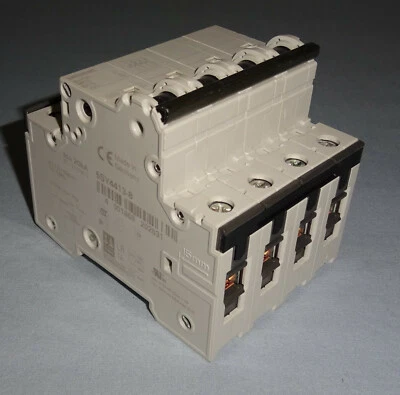 Siemens 5SY4413-8 Circuit Breaker 5SY44 MCB 4 Pole 5SY44138 NEW - Image 1 of 4