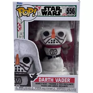 Funko Pop! Star Wars Darth Vader Holiday Snowman Figure Toy Bobblehead #556 - Picture 1 of 7