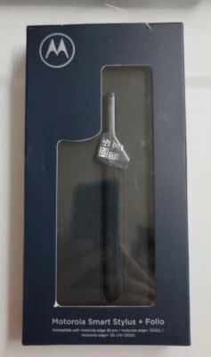 Motorola Folio и стилус комплект для Motorola Moto Edge + 5 g UW - черный - Изображение 1 из 4