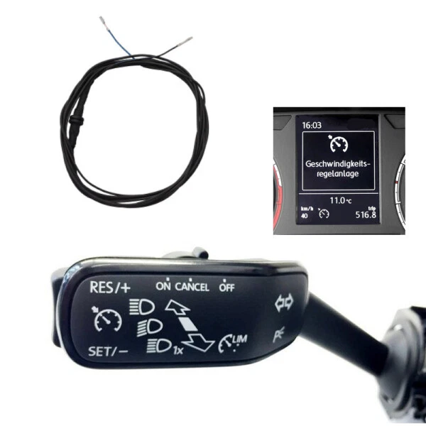 Cruise control GRA kit retrofit per VW Golf 7 Variant fino al 2018 tramite interruttore piantone sterzo - Immagine 1 di 1