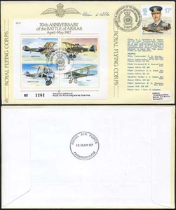 JSF5b 70º Ann de la Batalla de Arras 1 de 5 Pilotos Firmado (A) - Imagen 1 de 1