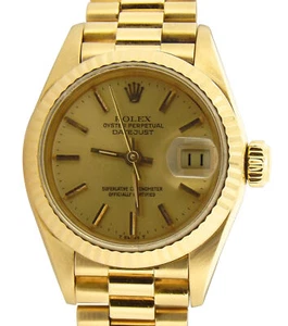 Ladies Rolex Datejust President Model Ref. 69178 Solid 18K Yellow Gold Watch - Picture 1 of 8