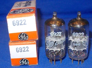 Nuevo en caja Par de tubos Mullard 6922/E88CC emparejados marca para GE #1 - Imagen 1 de 3