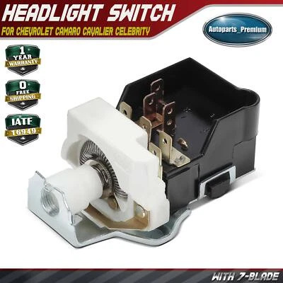 Headlight Switch for Chevrolet Camaro 69-81 Cavalier Celebrity Blazer Brookwood - Image 1 of 4