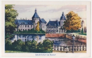 BURG ANHOLT WASSERBURG DEUTSCHLAND IMAGE CARD 1930's - Picture 1 of 2
