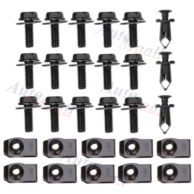 Protector contra salpicaduras parachoques kit de herrajes pernos clips para Infiniti FX35 FX45 EX35 Foto 1 de 4