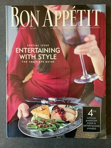 Bon Appétit Magazine October 2001 2000's Lifestyle Cooking Recipes Ads - Picture 1 of 12