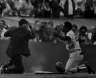 Willie Mays #24 New York Mets Reacts Towards Umpire Augie Donatell- Old Photo