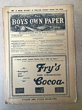 1902 THE BOY'S OWN PAPER No23 CYCLES NOVELTIES PRESENTS, CAVALRY OF ALL NATIONS 