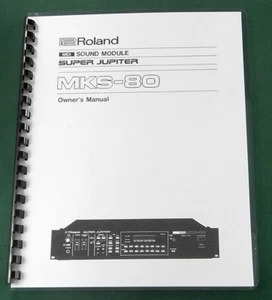 Roland MKS-80 Instruction Manual: Comb Bound with Protective Covers! - Picture 1 of 1