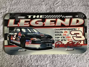 2002 DALE EARNHARDT #3 GM Goodwrench THE LEGEND Plastic License Plate WinCraft - Picture 1 of 8