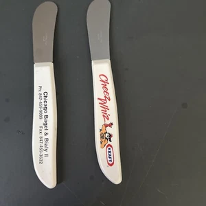 1 cada cuchillo esparcidor Kraft Cheese Whiz & Chicago Bagel & Bialy II de colección - Imagen 1 de 3