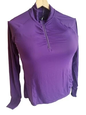Chaqueta Atlética Pullover Activo PÚRPURA MEDIANO Tangerine Para Mujer 1/4 Cremallera Nueva Foto 1 de 4