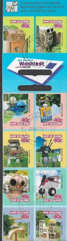 New Zealand Wackiest letterboxes set  fine used cto Foto 1 de 1