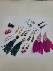 Fashion Earrings 11 Pairs Different Colors And Sizes / FREE SHIPPING  - Picture 1 of 7