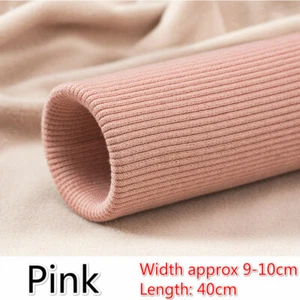 Cotton Thick Knit Rib Fabric Stretch Jackets Cuff Neckline Waistband Rib Costume - Picture 1 of 21