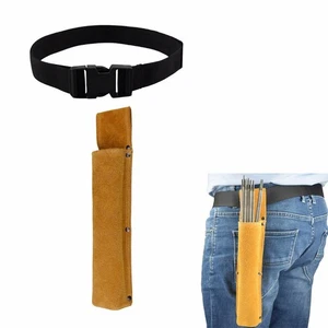 Welding Rod Storage-Bag Tool Bag Electrode Holder Cowhide Leather Waist-Bag - Picture 1 of 37