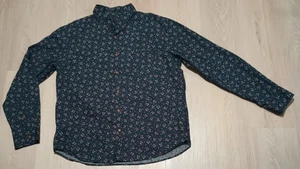 Camisa J CREW SLIM Azul Marino Estampado Floral Abotonada XL - Imagen 1 de 10