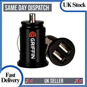 Fast Car Charger 2 USB Port For Iphone Samsung Cigarette Lighter Socket Adapter - Picture 1 of 6