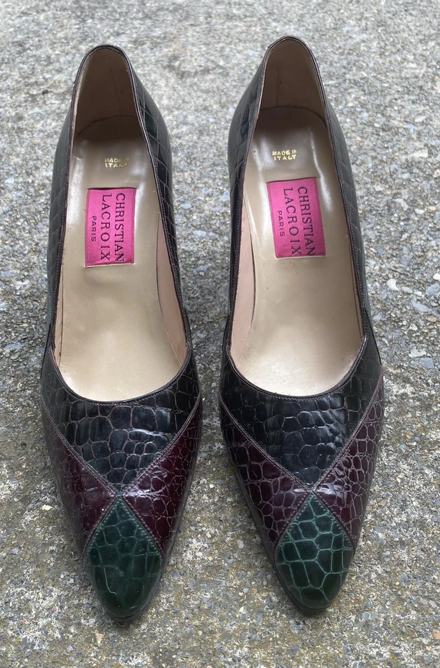 Zapatos de salón Christian Lacroix de cuero para mujer talla Euro 40, talla 9 EE. UU. Foto 1 de 4