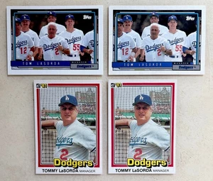 Lot 4 - Tommy Lasorda - 1981 Donruss #420 1992 Topps 261 Los Angeles Dodgers HOF - Picture 1 of 2